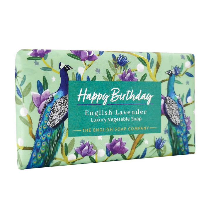 Happy Birthday English Lavender Gift Bar Soap from our Luxury Bar Soap collection by The English Soap Company