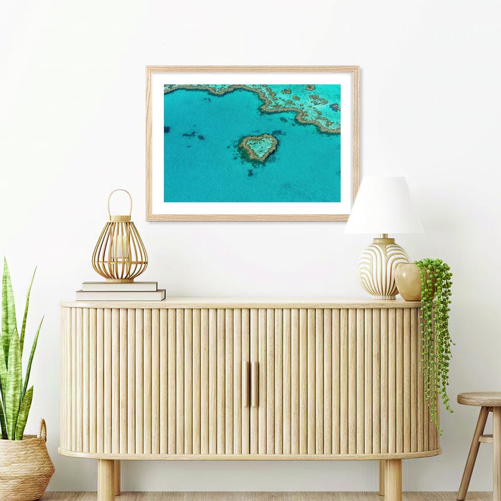 Heart Reef Wall Art Print from our Australian Made Framed Wall Art, Prints & Posters collection by Profile Products (Australia) Pty Ltd