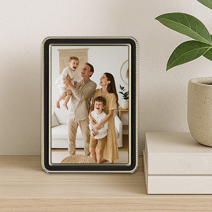 Heirloom Black-Gold Beaded Metal Photo Frame Bundle – 4x6in (2 Pack) from our Metal Photo Frames collection by Profile Products (Australia) Pty Ltd