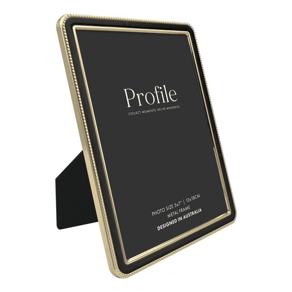 Heirloom Black-Gold Beaded Metal Photo Frame Bundle – 5x7in (2 Pack) from our Metal Photo Frames collection by Profile Products (Australia) Pty Ltd