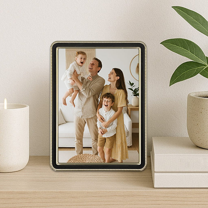 Heirloom Black-Gold Beaded Metal Photo Frame Bundle – 5x7in (2 Pack) from our Metal Photo Frames collection by Profile Products (Australia) Pty Ltd