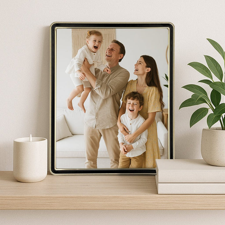 Heirloom Black-Gold Beaded Metal Photo Frame Bundle – 8x10in (2 Pack) from our Metal Photo Frames collection by Profile Products (Australia) Pty Ltd
