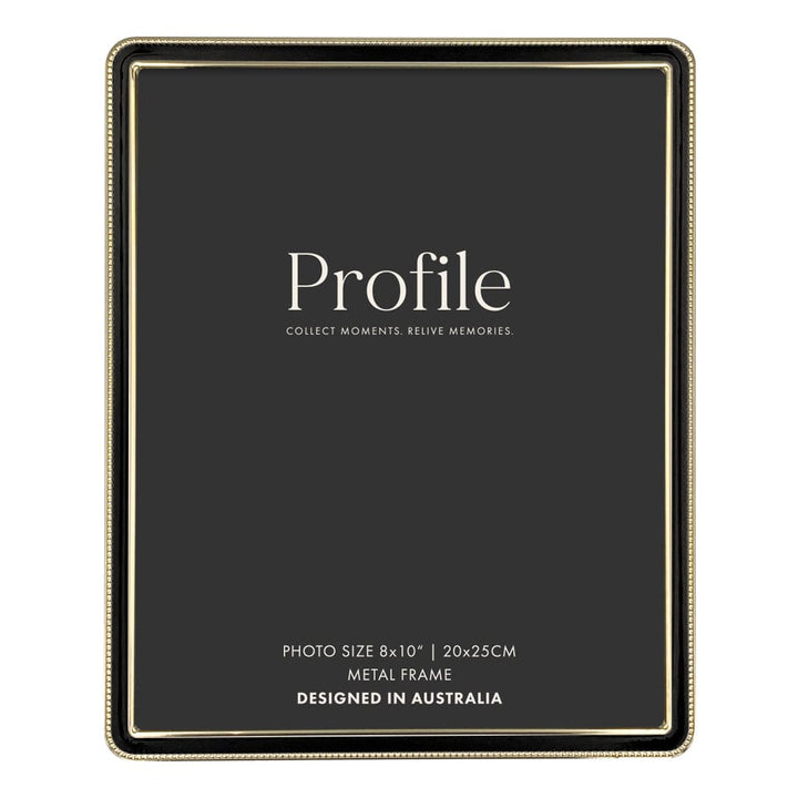 Heirloom Black-Gold Beaded Metal Photo Frame Bundle – 8x10in (2 Pack) from our Metal Photo Frames collection by Profile Products (Australia) Pty Ltd
