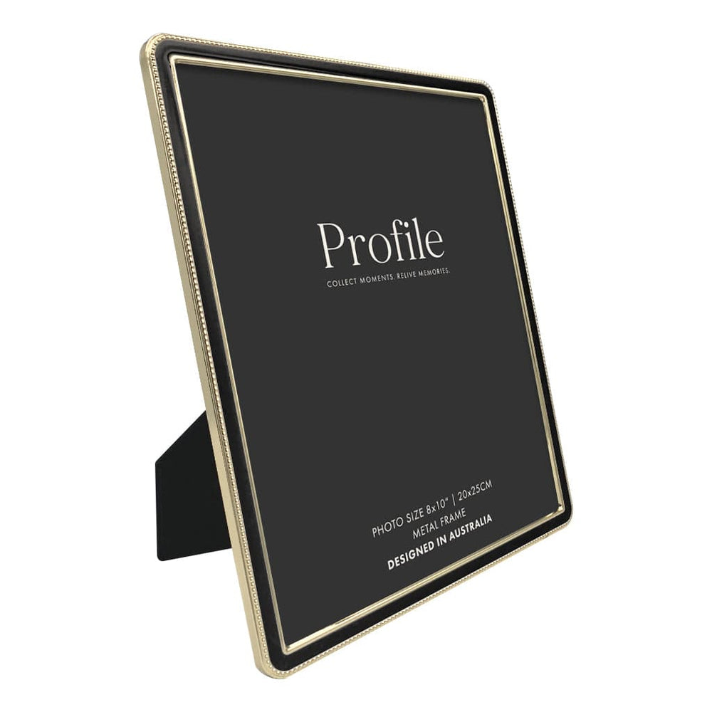Heirloom Black-Gold Beaded Metal Photo Frame Bundle – 8x10in (2 Pack) from our Metal Photo Frames collection by Profile Products (Australia) Pty Ltd