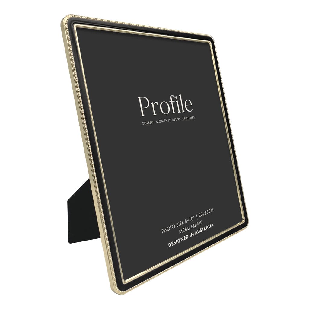 Heirloom Black/Gold Beaded Metal Photo Frames from our Metal Photo Frames collection by Profile Products (Australia) Pty Ltd