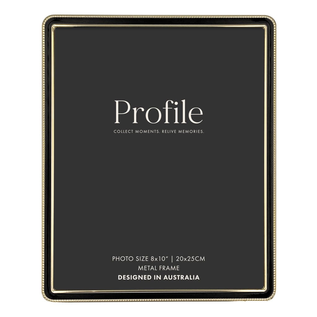 Heirloom Black/Gold Beaded Metal Photo Frames from our Metal Photo Frames collection by Profile Products (Australia) Pty Ltd