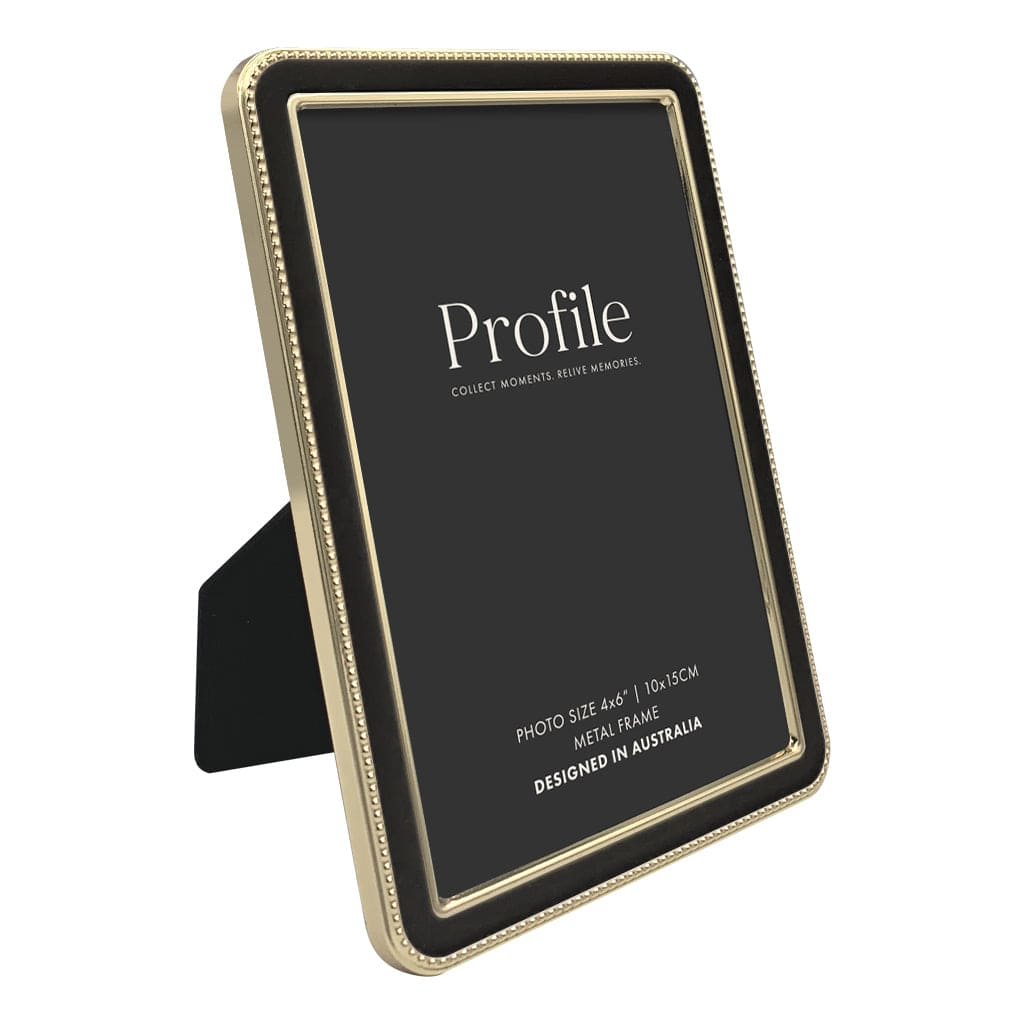 Heirloom Black/Gold Beaded Metal Photo Frames from our Metal Photo Frames collection by Profile Products (Australia) Pty Ltd