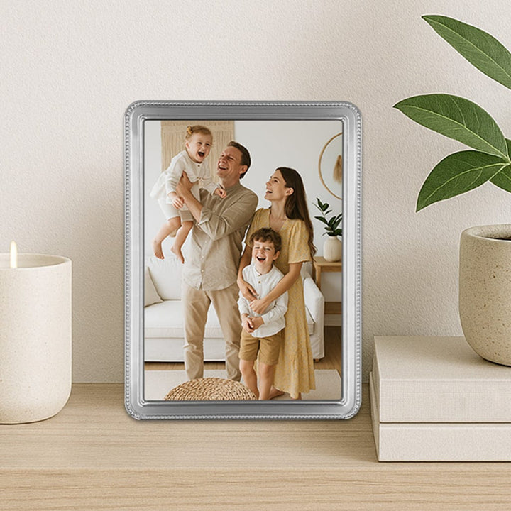 Heirloom Silver Beaded Metal Photo Frame Bundle – 5x7in (2 Pack) from our Metal Photo Frames collection by Profile Products (Australia) Pty Ltd