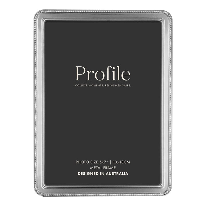 Heirloom Silver Beaded Metal Photo Frame Bundle – 5x7in (2 Pack) from our Metal Photo Frames collection by Profile Products (Australia) Pty Ltd