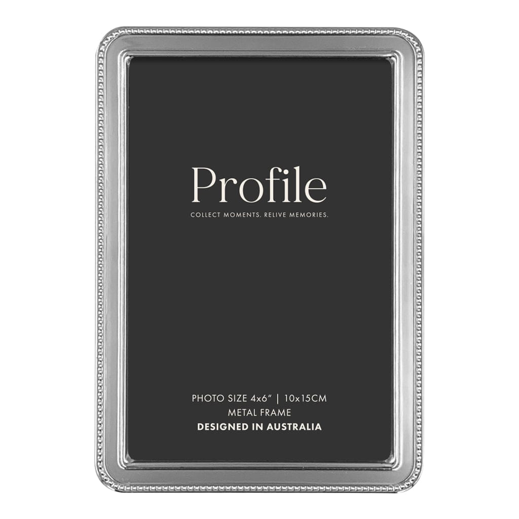 Heirloom Silver Beaded Metal Photo Frames 4x6in (10x15cm) from our Metal Photo Frames collection by Profile Products (Australia) Pty Ltd