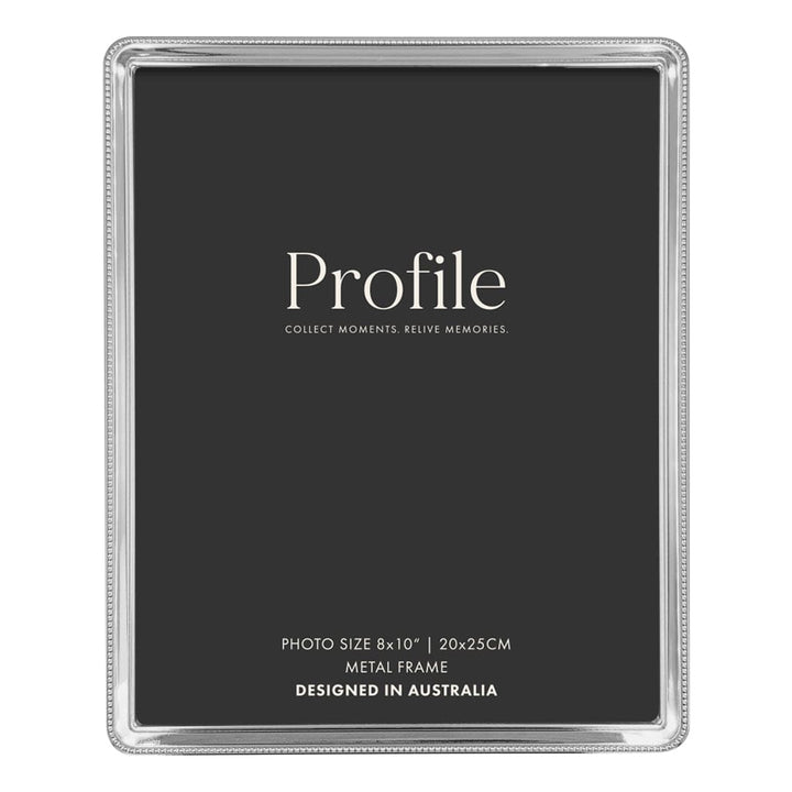 Heirloom Silver Beaded Metal Photo Frames 8x10in (20x25cm) from our Metal Photo Frames collection by Profile Products (Australia) Pty Ltd
