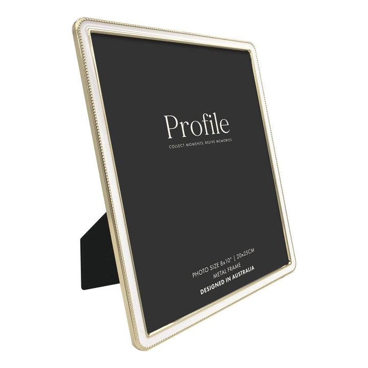 Heirloom White/Gold Beaded Metal Photo Frames from our Metal Photo Frames collection by Profile Products (Australia) Pty Ltd