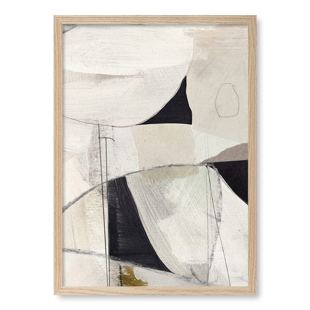 High 1 Abstract Wall Art Print by Dan Hobday A4 (21 x 29.7cm) / Natural Oak Frame / No Border from our Australian Made Framed Wall Art, Prints & Posters collection by Profile Products (Australia) Pty Ltd