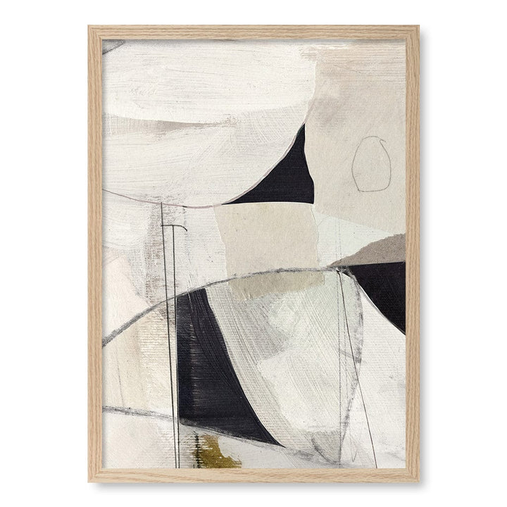 High 1 Abstract Wall Art Print by Dan Hobday A4 (21 x 29.7cm) / Natural Oak Frame / No Border from our Australian Made Framed Wall Art, Prints & Posters collection by Profile Products (Australia) Pty Ltd
