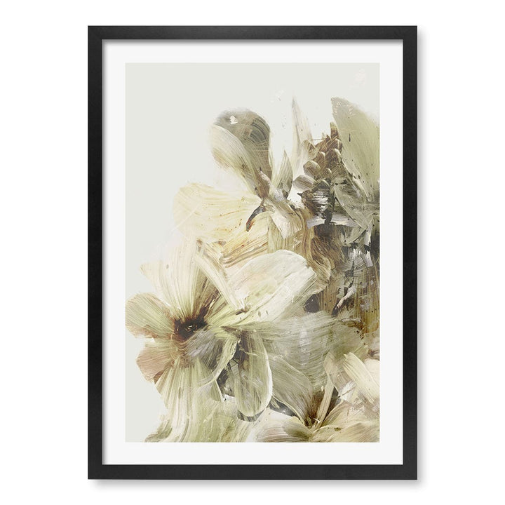 Hill Flowers Abstract Wall Art Print by Dan Hobday A4 (21 x 29.7cm) / Matte Black Frame / White Border from our Australian Made Framed Wall Art, Prints & Posters collection by Profile Products (Australia) Pty Ltd