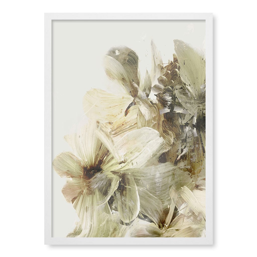 Hill Flowers Abstract Wall Art Print by Dan Hobday A4 (21 x 29.7cm) / Matte White Frame / No Border from our Australian Made Framed Wall Art, Prints & Posters collection by Profile Products (Australia) Pty Ltd