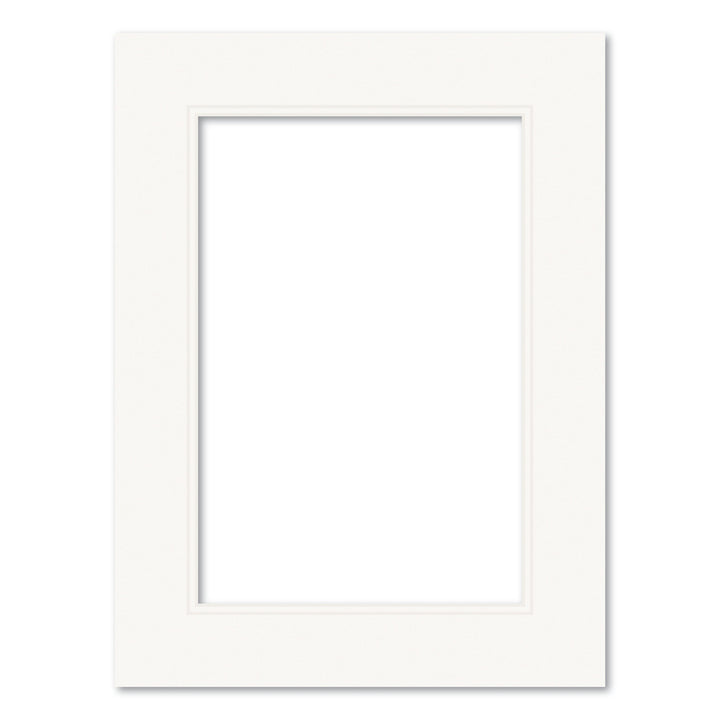 Ice White Double Acid-Free Mat Board 12x16in (30.5x40.6cm) to suit 8x12in (20x30cm) image from our Custom Cut Mat Boards collection by Profile Products (Australia) Pty Ltd