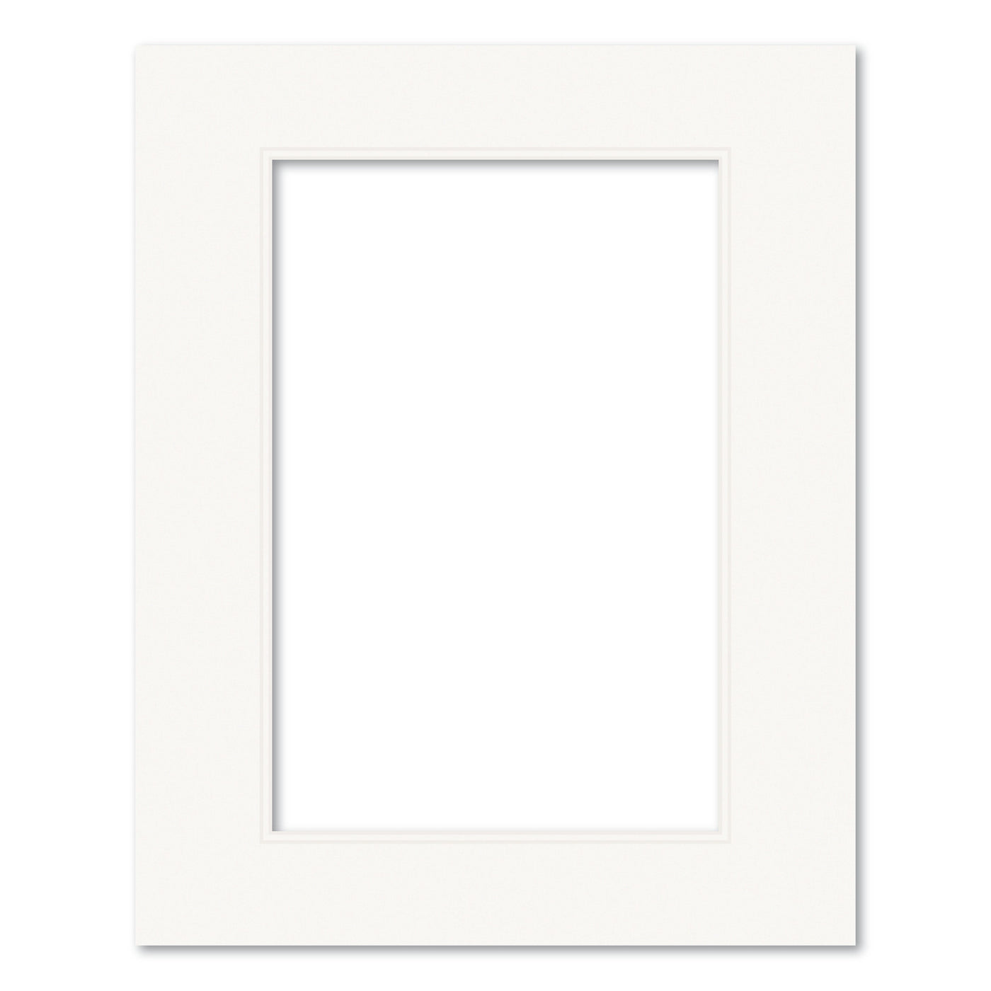 Ice White Double Acid-Free Mat Board 16x20in (40.6x50.8cm) to suit 10x15in (25x38cm) image from our Custom Cut Mat Boards collection by Profile Products (Australia) Pty Ltd