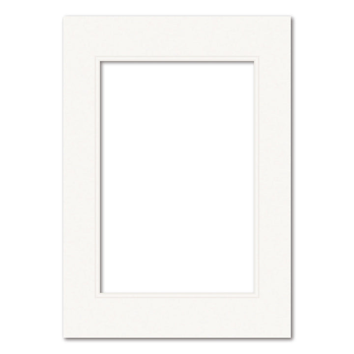 Ice White Double Acid-Free Mat Board A3 (29.7x42cm) to suit 8x12 (20x30cm) image from our Mat Boards collection by Profile Products (Australia) Pty Ltd