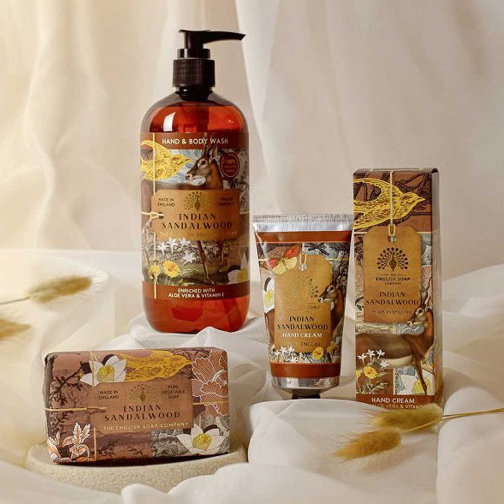 Indian Sandalwood Hand Cream, Soap & Wash Bundle - The English Soap Company from our Body & Bath collection by The English Soap Company