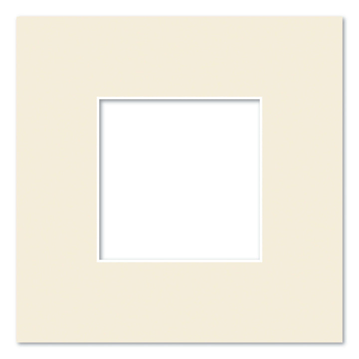 Ivory Acid-Free Mat Board 10x10in (25.4x25.4cm) to suit 5x5in (13x13cm) from our Mat Boards collection by Profile Products (Australia) Pty Ltd