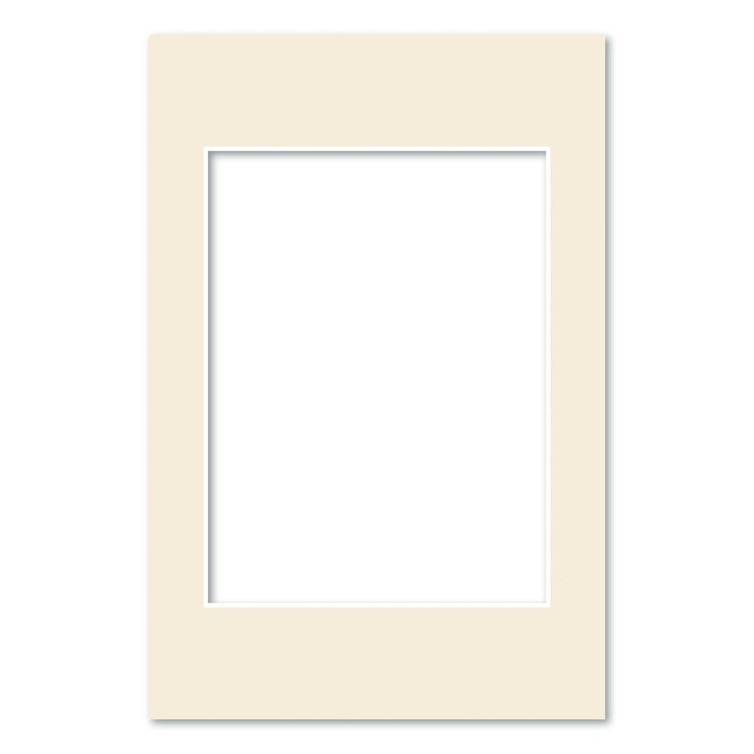 Ivory Acid-Free Mat Board 8x12in (20.3x30.5cm) to suit 6x8in (15x20cm) image from our Mat Boards collection by Profile Products (Australia) Pty Ltd