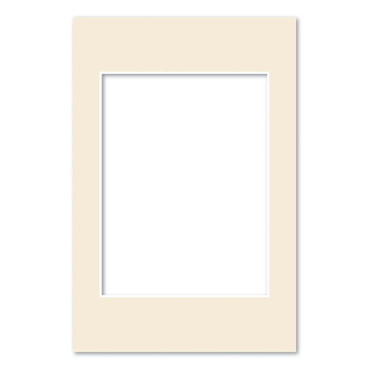 Ivory Acid-Free Mat Board 8x12in (20.3x30.5cm) to suit 6x8in (15x20cm) image from our Mat Boards collection by Profile Products (Australia) Pty Ltd