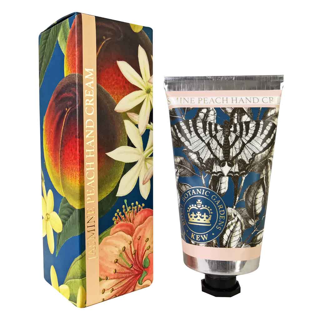 Jasmine & Peach Hand Cream, Soap & Wash Bundle - Royal Kew Gardens from our Body & Bath collection by The English Soap Company