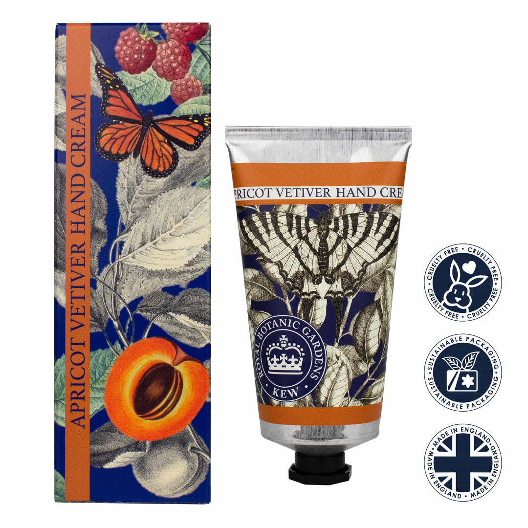 Kew Gardens Apricot Vetiver Hand Cream (75ml) from our Hand Cream collection by The English Soap Company