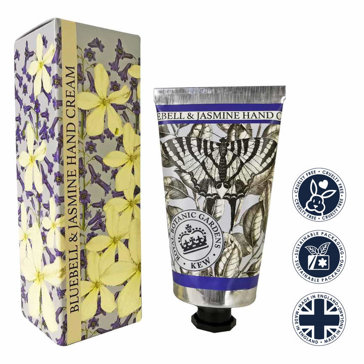 Kew Gardens Bluebell & Jasmine Hand Cream 75ml from our Hand Cream collection by The English Soap Company