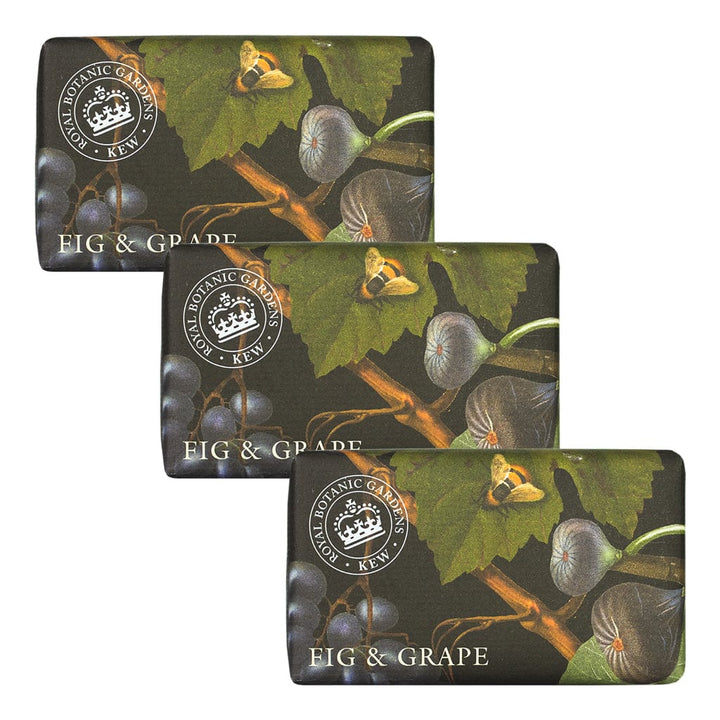 Kew Gardens Fig & Grape Soap Bar Bundle Pack (3 x 240g) – The English Soap Company from our Luxury Bar Soap collection by The English Soap Company