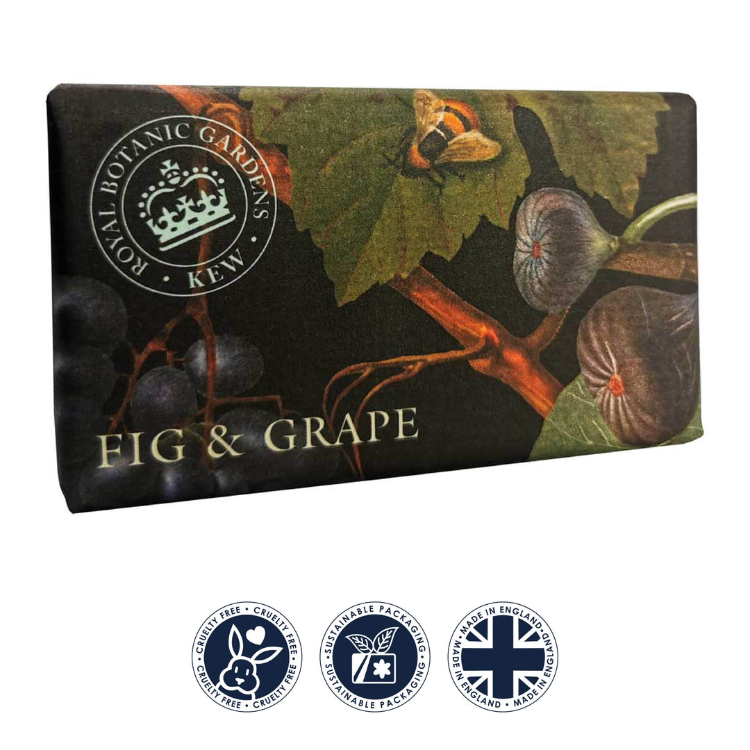 Kew Gardens Fig & Grape Soap Bar from our Luxury Bar Soap collection by The English Soap Company