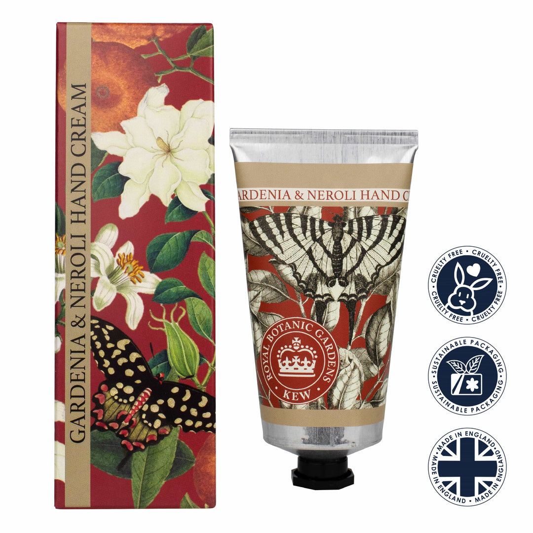 Kew Gardens Gardenia & Neroli Hand Cream (75ml) from our Hand Cream collection by The English Soap Company