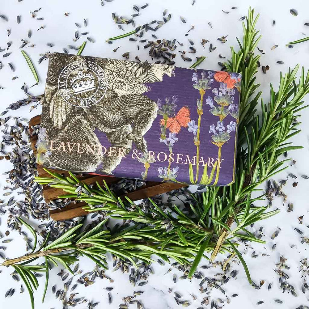 Kew Gardens Lavender & Rosemary Soap Bar Bundle Pack (3 x 240g) – The English Soap Company from our Luxury Bar Soap collection by The English Soap Company