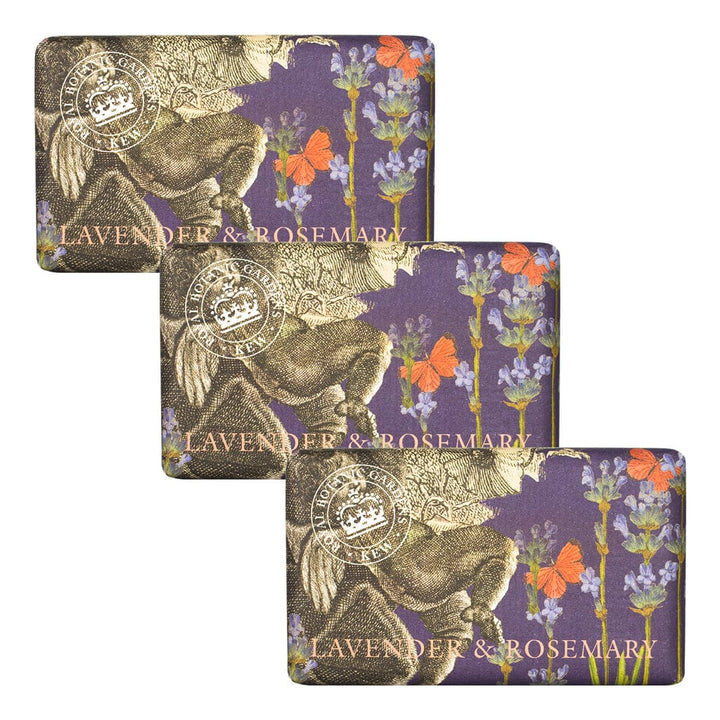 Kew Gardens Lavender & Rosemary Soap Bar Bundle Pack (3 x 240g) – The English Soap Company from our Luxury Bar Soap collection by The English Soap Company