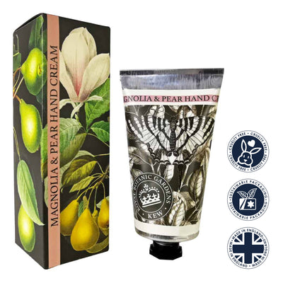 Kew Gardens Magnolia & Pear Hand Cream 75ml from our Hand Cream collection by The English Soap Company