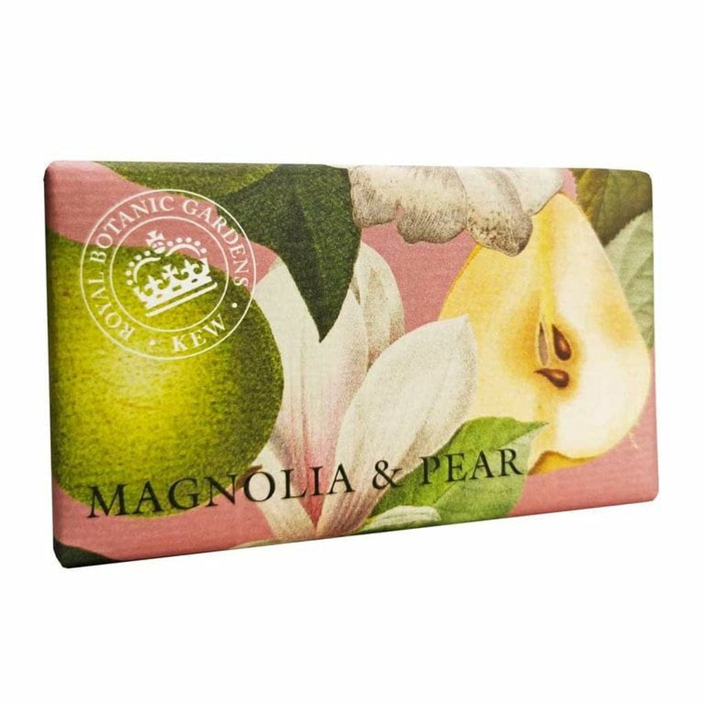 Kew Gardens Magnolia & Pear Soap Bar from our Luxury Bar Soap collection by The English Soap Company