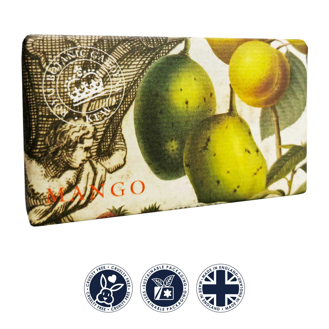 Kew Gardens Mango Soap Bar from our Luxury Bar Soap collection by The English Soap Company