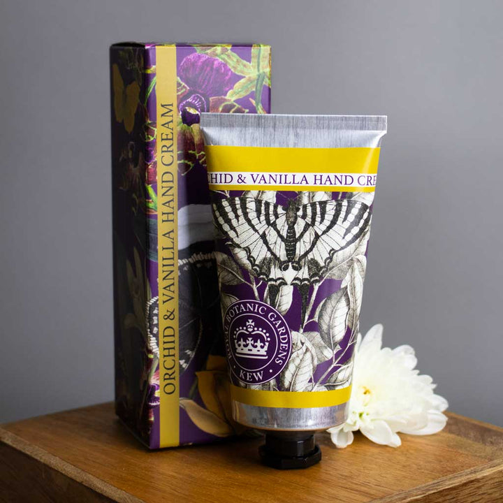 Kew Gardens Orchid & Vanilla Hand Cream (75ml) from our Hand Cream collection by The English Soap Company