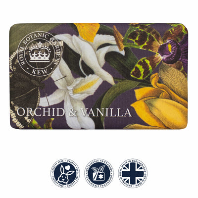 Kew Gardens Orchid & Vanilla Soap Bar from our Luxury Bar Soap collection by The English Soap Company