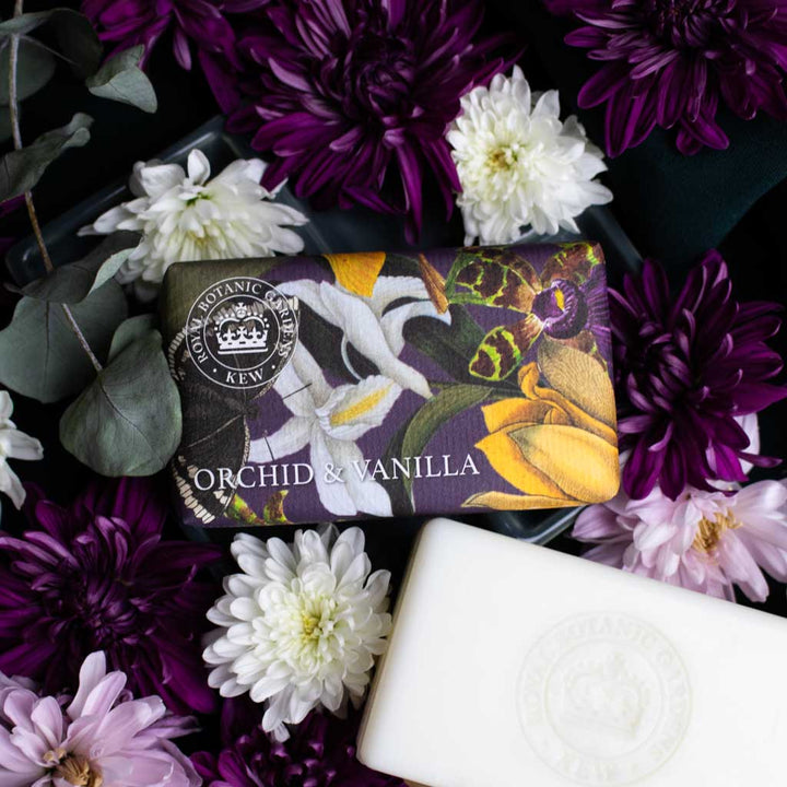 Kew Gardens Orchid & Vanilla Soap Bar from our Luxury Bar Soap collection by The English Soap Company