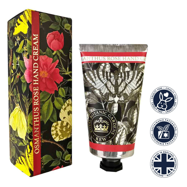 Kew Gardens Osmanthus Rose Hand Cream 75ml from our Hand Cream collection by The English Soap Company