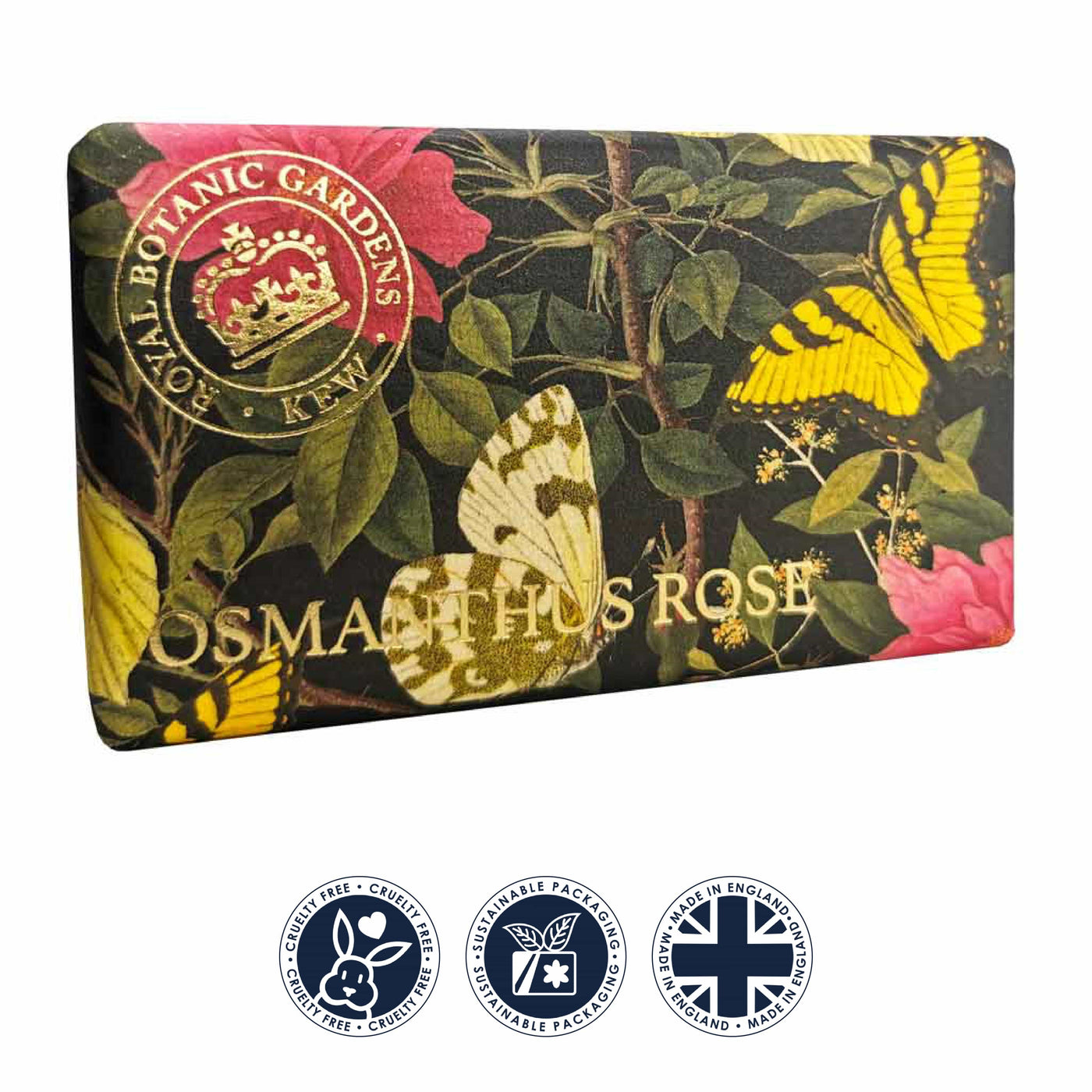 Kew Gardens Osmanthus Rose Soap Bar from our Luxury Bar Soap collection by The English Soap Company
