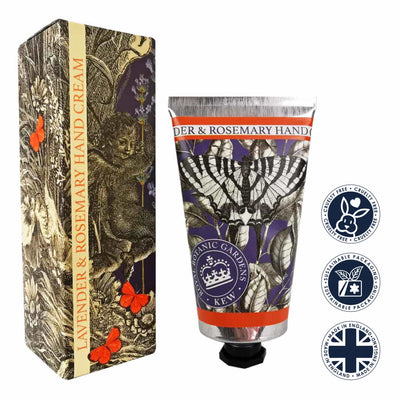 Kew Gardens Rosemary & Lavender Hand Cream 75ml from our Hand Cream collection by The English Soap Company