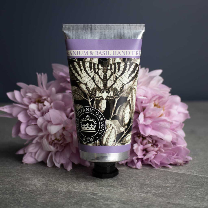 Kew Geranium & Basil Hand Cream (75ml) from our Hand Cream collection by The English Soap Company