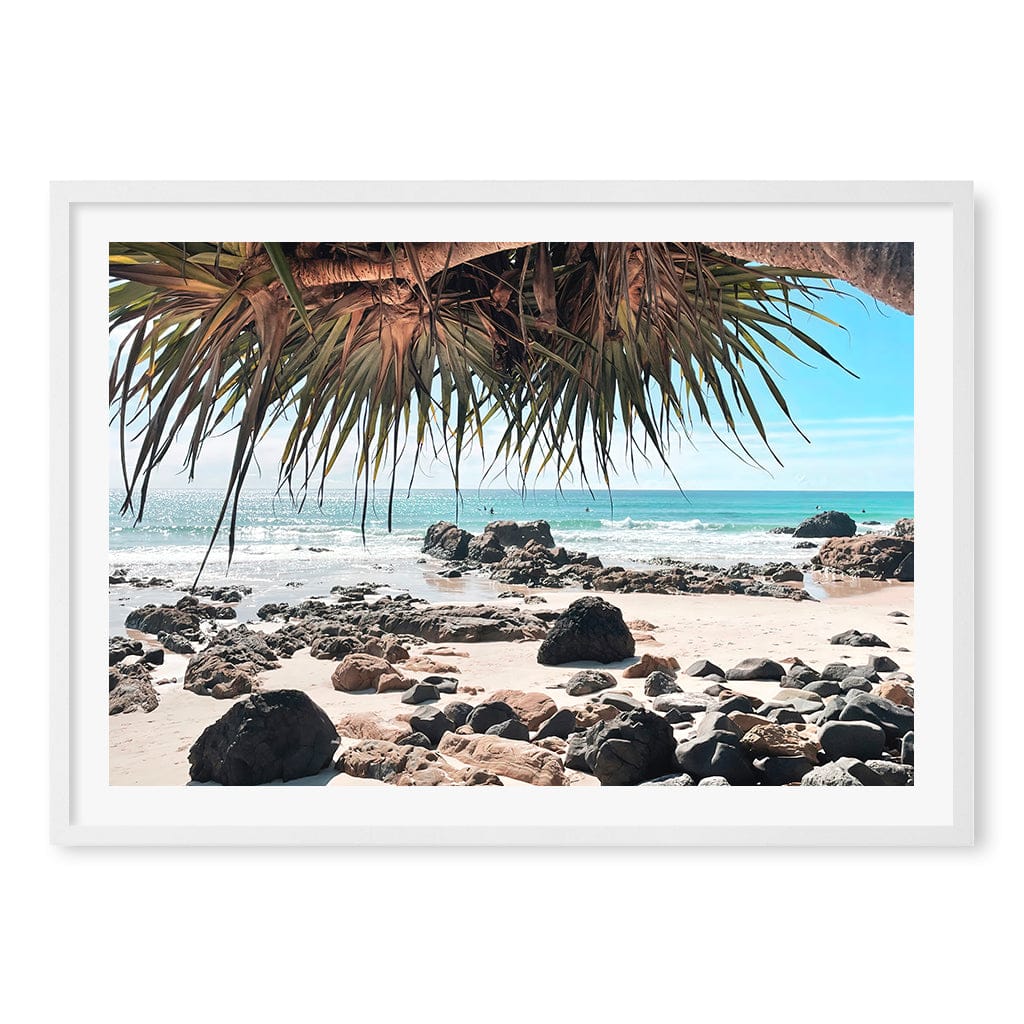 Kirra Surf Dreaming Wall Art Print A1 (59.4 x 84.1cm) / Matte White Frame / White Border from our Australian Made Framed Wall Art, Prints & Posters collection by Profile Products (Australia) Pty Ltd