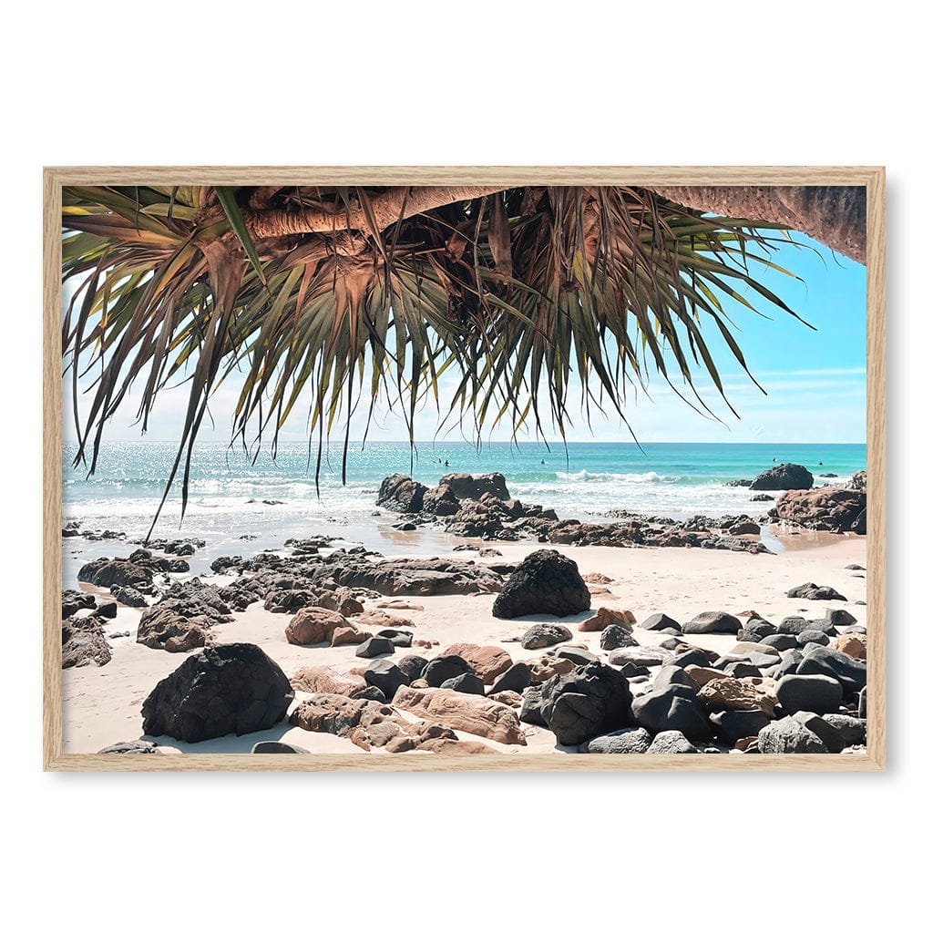 Kirra Surf Dreaming Wall Art Print A1 (59.4 x 84.1cm) / Natural Oak Frame / No Border from our Australian Made Framed Wall Art, Prints & Posters collection by Profile Products (Australia) Pty Ltd