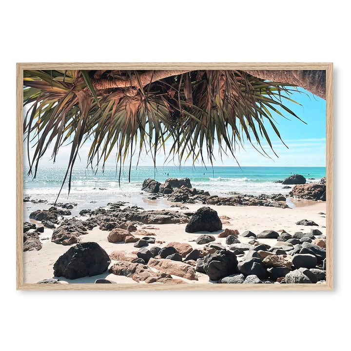 Kirra Surf Dreaming Wall Art Print A1 (59.4 x 84.1cm) / Natural Oak Frame / No Border from our Australian Made Framed Wall Art, Prints & Posters collection by Profile Products (Australia) Pty Ltd