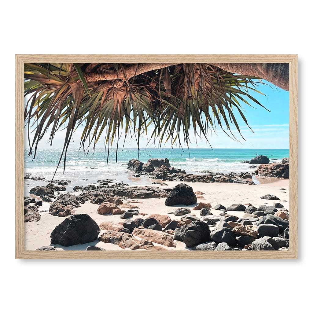 Kirra Surf Dreaming Wall Art Print A2 (42 x 59.4cm) / Natural Oak Frame / No Border from our Australian Made Framed Wall Art, Prints & Posters collection by Profile Products (Australia) Pty Ltd