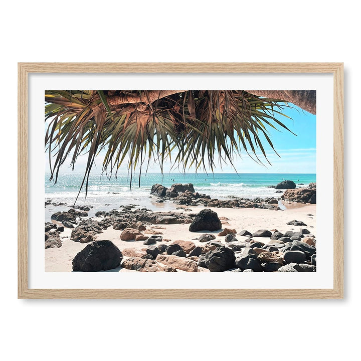 Kirra Surf Dreaming Wall Art Print A2 (42 x 59.4cm) / Natural Oak Frame / White Border from our Australian Made Framed Wall Art, Prints & Posters collection by Profile Products (Australia) Pty Ltd